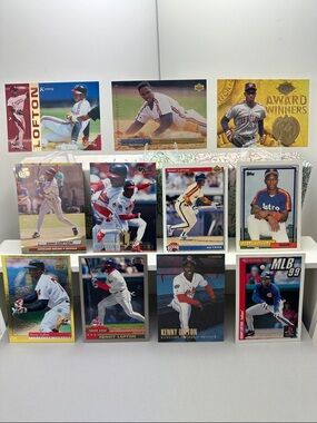 Kenny Lofton Star Rookie Astros card in lot of 11 (Cleveland)